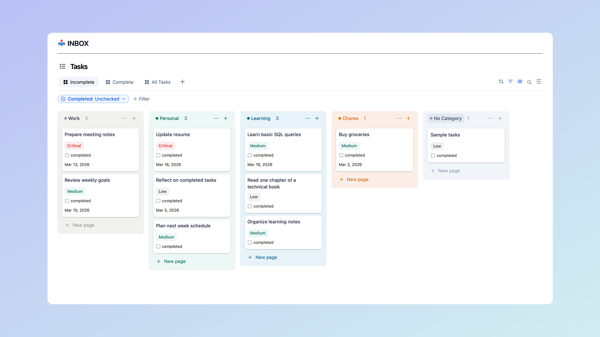 Closot presentation example